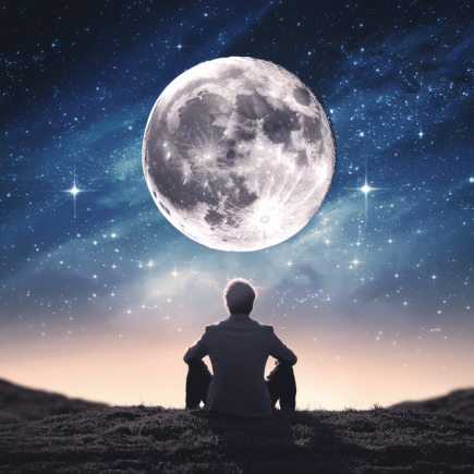 nuit-etoilee-pleine-lune-poete-silhouette
