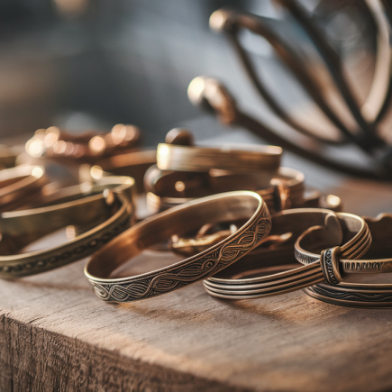 bracelets-bronze-surface-bois