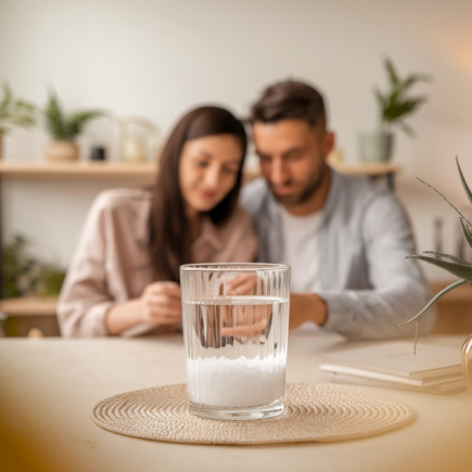 couple-table-verre-eau-atmosphere-intime
