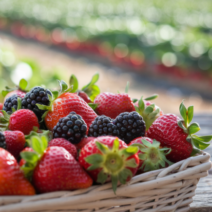 fraises-panier-table-bois-fraisiers