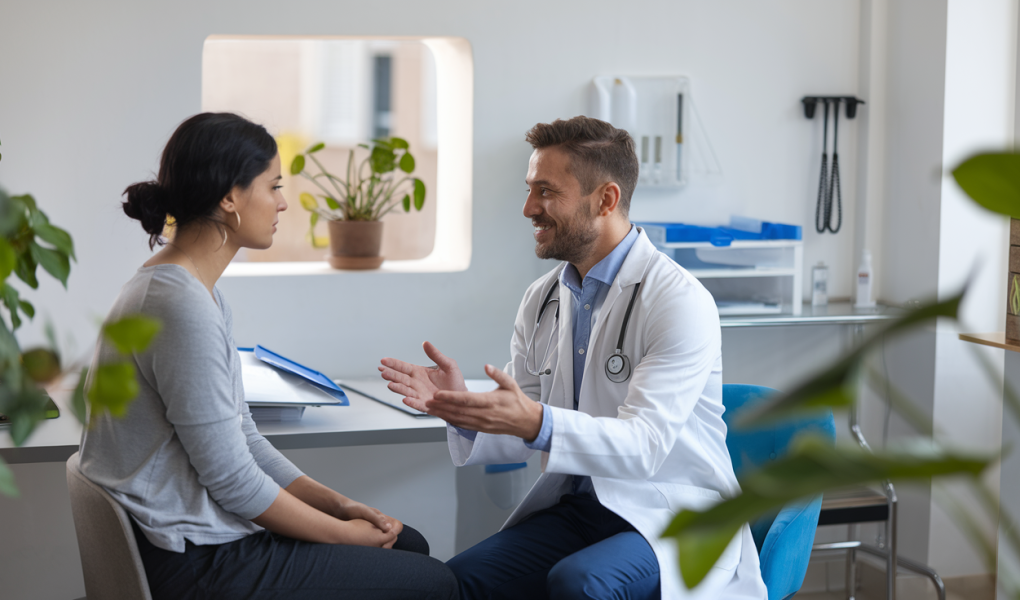 medecin-patient-bureau-moderne-instruments