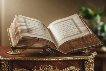 livre-ancien-papier-arabes-table-bois