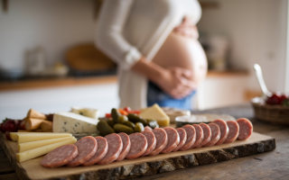 plateau-charcuterie-table-rustique-femme-enceinte